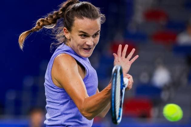 WUHAN, CHINA - OCTOBER 07: Clara Burel of France competes in the Women s Singles Round of 64 match against Yuan Yue of China on day three of 2024 Wuhan Open at Optics Valley International Tennis Center on October 7, 2024 in Wuhan, Hubei Province of China.  Copyright: xVCGx 111522382660