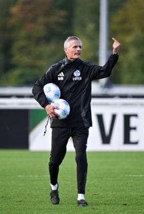 Coach Kees van Wonderen FC Schalke 04 07 10 2024, Football season 2024 2025, 2 Bundesliga, Training FC Schalke 04 Gelsenkirchen Training ground North Rhine-Westphalia Germany Team2
