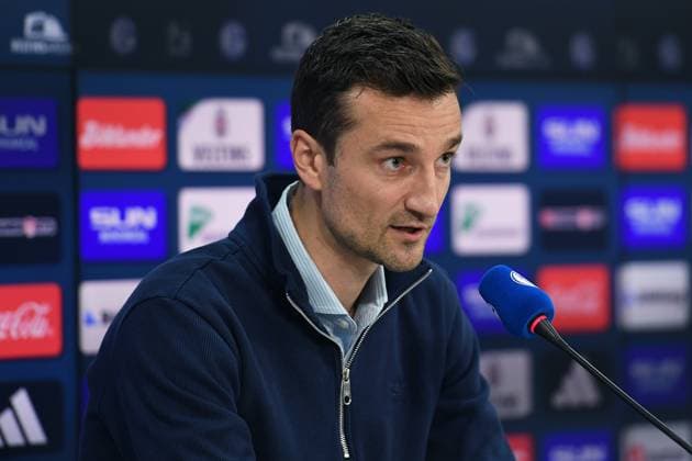 Presentation of Kees van Wonderen at FC Schalke 04 on 07 10 2024 in the Veltins Arena in Gelsenkirchen Matthias Tillmann Chief Executive Officer Schalke xRx
