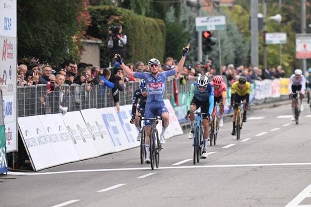 07-10-2024 Coppa Bernocchi; 2024, Alpecin - Deceuninck; 2024, Decathlon - Ag2r La Mondiale; 2024, Red Bull - Bora - Hansgrohe; Van Tricht, Stan; Baudin, Alex; Adria Oliveras, Roger; Legnano; 