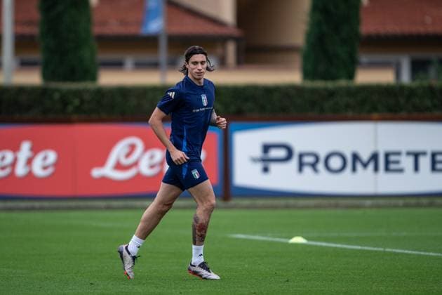 Italy Training Session Riccardo Calafiori of Arsenal attends the Italy training camp session in Coverciano, Florence, on October 7, 2024. Coverciano, Florence Italy  Copyright: xGiacomoxCosuax originalFilename:cosua-notitle231008_npbGJ.jpg