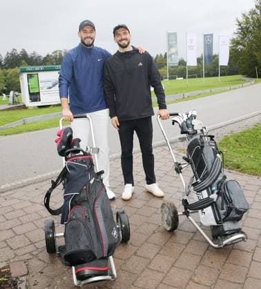 07 10 24 VfB Stuttgart Golf Cup 2024 Germany, Marhördt, 07 10 2024, Football, Bundesliga, VfB Stuttgart Golf Cup 2024 f l Stefan Drljaca, Fabian Bredlow