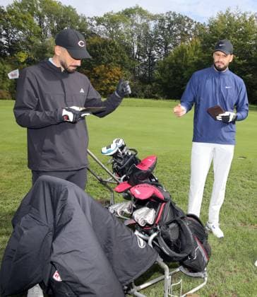 07 10 24 VfB Stuttgart Golf Cup 2024 Germany, Marhördt, 07 10 2024, Football, Bundesliga, VfB Stuttgart Golf Cup 2024 f l Fabian Bredlow, Stefan Drljaca