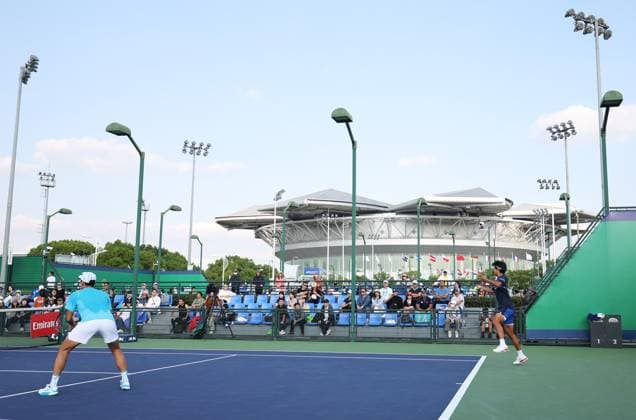 (241008) -- SHANGHAI, Oct. 8, 2024 -- Wang Aoran and Zhou Yi (R) compete during the men s doubles round of 32 match between Zhou Yi Wang Aoran of China and Sadio Doumbia Fabien Reboul of France at the ATP, Tennis Herren World Tour Shanghai Masters tennis tournament in Shanghai, east China, Oct. 8, 2024. ) (SP)CHINA-SHANGHAI-TENNIS-ATP TOUR-SHANGHAI MASTERS(CN) BaixXuefei 