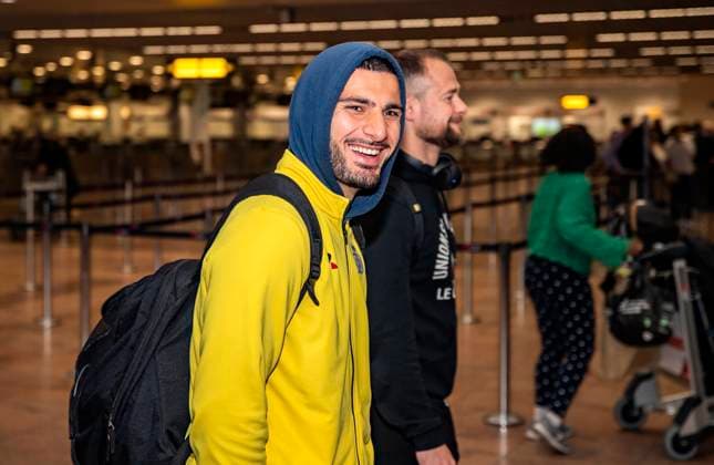 Ass. HLN: Vertrek stage Union Sint-Gillis ZAVENTEM, BELGIUM - APRIL 15 : Departure Union Saint-Gilloise to Alicante for a training camp ahead of the Belgian Jupiler League Champions play-offs - Deniz Undav. Pictured on April 15, 2022 in Zaventem, Belgium, 15 04 2022. ZAVENTEM BELGIUM  Copyright: xJoelxHoylaertsx 10976664-028