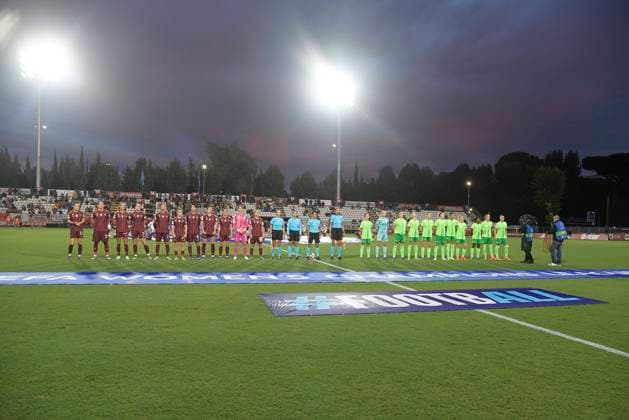 Line up during the UEFA Women™s Champions League 2024 2025 Group A between AS Roma vs Wolfsburg at the Tre Fontane stadium Rome on 08 October 2024. - Soccer.  Copyright: xFabrizioxCorradetti LaPressex