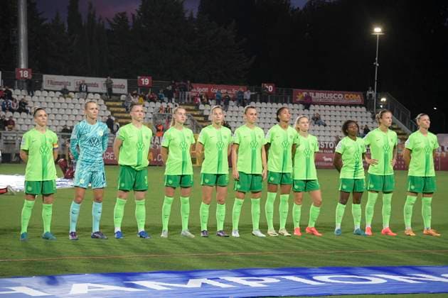 Wolfsburg team during the UEFA Women™s Champions League 2024 2025 Group A between AS Roma vs Wolfsburg at the Tre Fontane stadium Rome on 08 October 2024. - Soccer.  Copyright: xFabrizioxCorradetti LaPressex