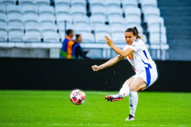 Vanessa Gilles (OL) FOOTBALL : Olympique Lyonnais vs Galatasaray - UEFA Women?s Champions League - Journée 1 - 08 10 2024 BaptisteAutissier Panoramic 