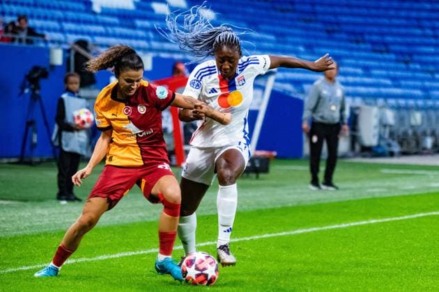 Kadidiatou Diani (OL) FOOTBALL : Olympique Lyonnais vs Galatasaray - UEFA Women?s Champions League - Journée 1 - 08 10 2024 BaptisteAutissier Panoramic 