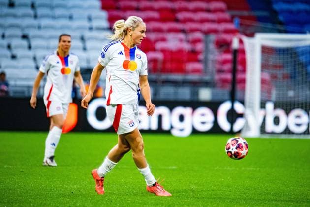 Lindsey Horan (OL) FOOTBALL : Olympique Lyonnais vs Galatasaray - UEFA Women?s Champions League - Journée 1 - 08 10 2024 BaptisteAutissier Panoramic 