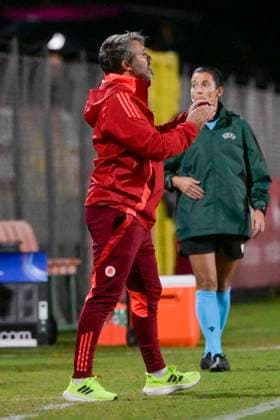 AS Roma s head coach Alessandro Spugna during the UEFA Women& x2019;s Champions League 2024 2025 Group A between AS Roma vs Wolfsburg at the Tre Fontane stadium Rome on 08 October 2024. - Soccer.  Copyright: xFabrizioxCorradetti LaPressex