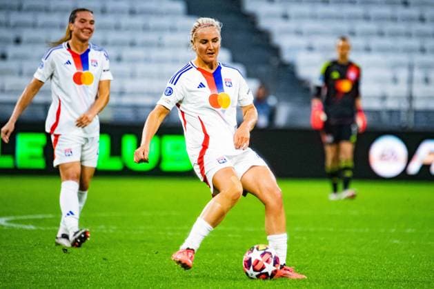 Lindsey Horan (OL) FOOTBALL : Olympique Lyonnais vs Galatasaray - UEFA Women?s Champions League - Journée 1 - 08 10 2024 BaptisteAutissier Panoramic 