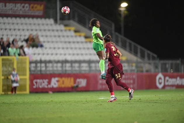 during the Women Champion League Rome vs Wolfsburg 08 October 2024 at the Tre Fontane Stadium in Rome  Copyright: xMassimilianoxCervera IPAxSportx x xx IPA_50438382 IPA_Agency_IPA50438382