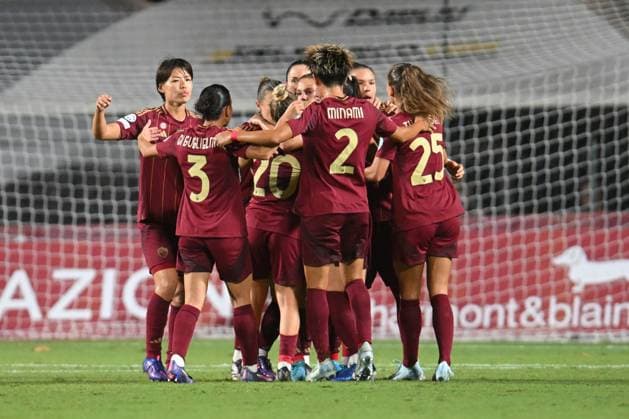during the Women Champion League Rome vs Wolfsburg 08 October 2024 at the Tre Fontane Stadium in Rome  Copyright: xMassimilianoxCervera IPAxSportx x xx IPA_50438418 IPA_Agency_IPA50438418