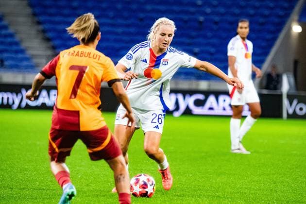 Lindsey Horan (OL) FOOTBALL : Olympique Lyonnais vs Galatasaray - UEFA Women?s Champions League - Journée 1 - 08 10 2024 BaptisteAutissier Panoramic 