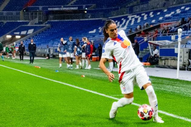 Amel Majri (OL) FOOTBALL : Olympique Lyonnais vs Galatasaray - UEFA Women?s Champions League - Journée 1 - 08 10 2024 BaptisteAutissier Panoramic 