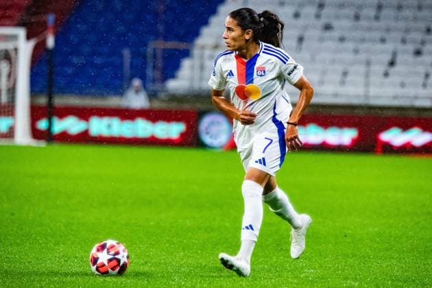 Amel Majri (OL) FOOTBALL : Olympique Lyonnais vs Galatasaray - UEFA Women?s Champions League - Journée 1 - 08 10 2024 BaptisteAutissier Panoramic 