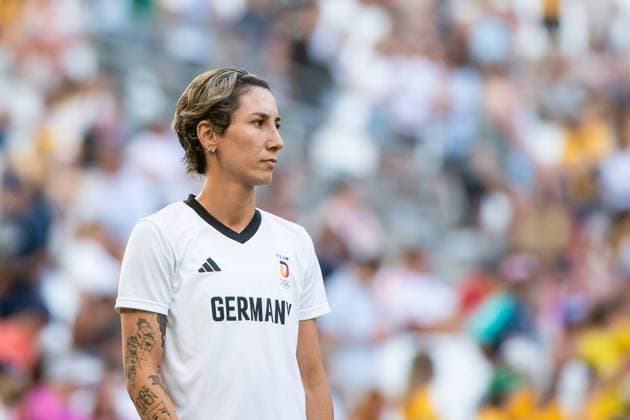 Sara Doorsoun Germany, 13 , FRA, Olympic Games Paris 2024, Football Women, Germany GER vs Australia AUS , 1 Matchday, Group B, 25 07 2024 FRA, Olympic Games Paris 2024, Football Women, Germany GER vs Australia AUS , 1 Matchday, Group B, 25 07 2024 Marseille Copyright: xEibner-Pressefoto Memmlerx EP_MMR
