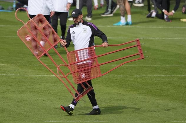 20241008, FC Bayern Training, Football, Sport, in the picture Antonio Di Salvo Germany U21