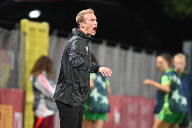 8th October 2024; Stadio Tre Fontane, Rome, Italy; UEFA Womens Champions League Football, Roma versus Wolsburg; Wolfsburg Trainer Tommy Stroot  ActionPlus12701627 AllShotLive