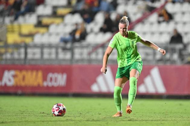 Foto IPP Roberto Ramaccia Roma 8 10 2024 Uefa Champions League Women 2024 2025 Roma vs Wolfsburg Nella foto Alexandra Popp Italy Photo Press - World Copyright Roma italy  Copyright: xR4924_italyphotopressx