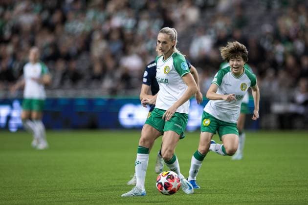 241009 Ellen Wangerheim of Hammarby during the UEFA Women s Champions League football match between Hammarby and St Pölten on October 9, 2024 in Stockholm Photo Kenta Jönsson BILDBYRAN COP 210 KJ0195 fotboll football soccer fotball champions league hammarby st pölten dam bbeng bbauto  Copyright: KENTAxJÖNSSON BB241009KJ023