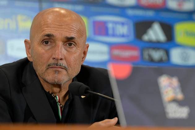 Italy s head coach Luciano Spalletti during a press conference, PK, Pressekonferenz ahead of Nations League match between Italy and Belgium at the Rome s Olympic stadium, Italy - Wednesday, October 09, 2024. - Soccer.  Copyright: xFabrizioxCorradetti LaPressex