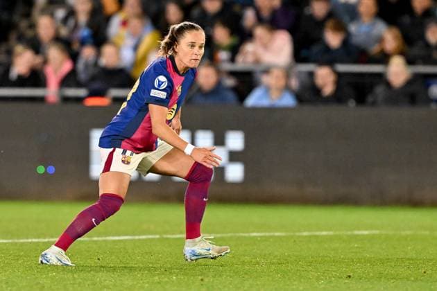 UEFA Women s Champions League - Group D - Manchester City v Barcelona Ewa Pajor of Barcelona Femeni in action during the UEFA Women s Champions League match - Group D - Manchester City vs Barcelona at Manchester City Academy Stadium, Manchester, United Kingdom, 9th October 2024 (Photo by Cody Froggatt News Images) Manchester Etihad Stadium Manchester United, ManU Kingdom Copyright: xCodyxFroggatt NewsxImagesx