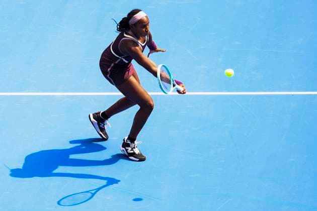 Tennis, WTA-Turnier in Wuhan WUHAN, CHINA - OCTOBER 10: Coco Gauff of United States competes in the Women s Singles Round of 16 match against Marta Kostyuk of Ukraine on day six of 2024 Wuhan Open at Optics Valley International Tennis Center on October 10, 2024 in Wuhan, Hubei Province of China.  Copyright: xVCGx 111522938653