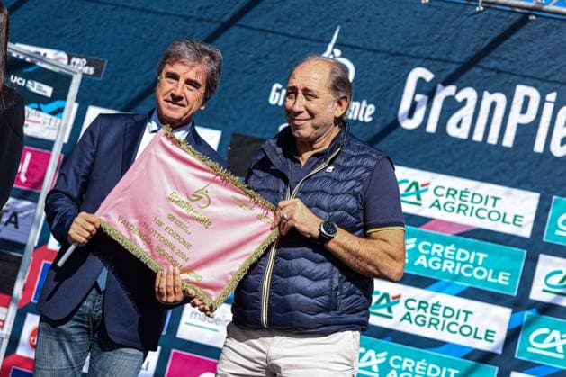 Radsport, GranPiemonte CICLISMO - Ciclismo Su Strada - Gran Piemonte Allocchio Stefano with Valdengo Major during Gran Piemonte, Street Cycling race in Borgomanero, Italy, October 10 2024 Borgomanero Italy  Copyright: xIPAxSport ABACAx