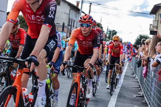 Radsport, GranPiemonte CICLISMO - Ciclismo Su Strada - Gran Piemonte Riders at the start during Gran Piemonte, Street Cycling race in Borgomanero, Italy, October 10 2024 Borgomanero Italy  Copyright: xIPAxSport ABACAx