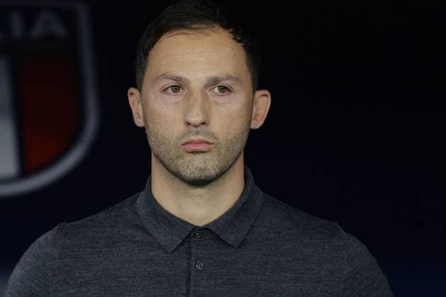 UEFA Nations League 2024 match Italy - Belgium Coach Belgium Domenico Tedesco looks during the UEFA Nations League 2024 match between Italy - Belgium at the Olimpico stadium, Rome, Italy October 10, 2023. ABPH2821 Copyright: xAntonioxBalascox