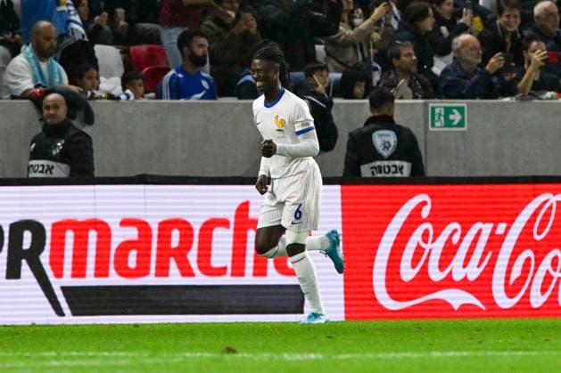 Happiness of Eduardo Celmi Camavinga (France) after scores a goal during the UEFA Nations League match between Israel vs. France on 10th October 2024 at the Bozsik Arena stadium in Budapest, Hungary  Copyright: xVincenzoxOrlando IPAxSportx xipax xx IPA_50503237 IPA_Agency_IPA50503237