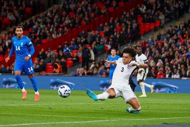 England v Greece UEFA Nations League Rico Lewis of England during the UEFA Nations League Group F match at Wembley Stadium, London UK Newspapers OUT Copyright: xYannisxHalasx FIL-20750-0050