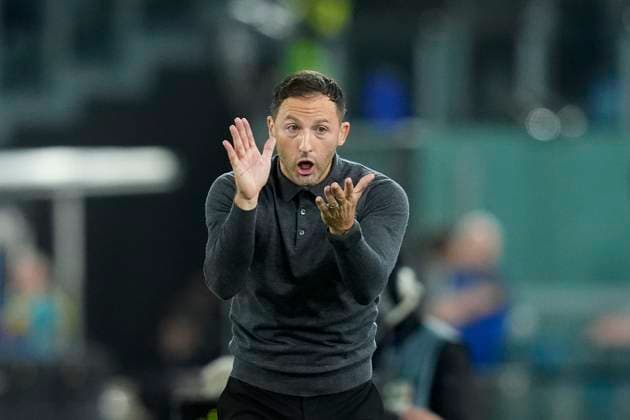Head Coach Domenico Tedesco (Belgium) gestures, UEFA Nations League 2024 25 League A Group A2, Italy v Belgium, Stadio Olimpico, October 10, 2024, Rome, Italy.