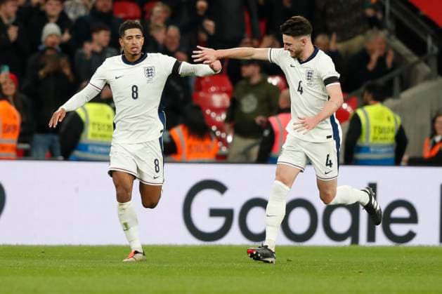 England v Greece UEFA Nations League Jude Bellingham of England celebrates scoring his sides 1st goal during the UEFA Nations League Group F match at Wembley Stadium, London UK Newspapers OUT Copyright: xPaulxChestertonx FIL-20749-0094