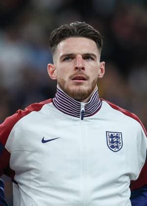 London, England, October 10th 2024: Declan Rice (4 England) during the UEFA Nations League game between England and Greece at Wembley Stadium in London, England (Alexander Canillas SPP)  Copyright: xAlexanderxCanillas SPPx spp-en-AlCa-9U2A0972