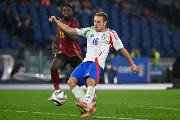 Davide Frattesi (ITA) during the UEFA National League Matchday 3 match between Italy and Belgium at the Olympic Stadium on October 10, 2024 in Rome, Italy.  Copyright: xDomenicoxCippitelli IPAxSportx x xx IPA_50510385 IPA_Agency_IPA50510385