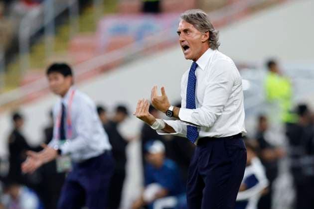 Roberto Mancini (KSA), October 10, 2024 - Football Soccer : FIFA World Cup, WM, Weltmeisterschaft, Fussball 2026 Asian Qualifier Final Round Group C match between Saudi Arabia 0-2 Japan at King Abdullah Sports City Stadium, Jeddah, Saudi Arabia. Noxthirdxpartyxsales  (269529452)