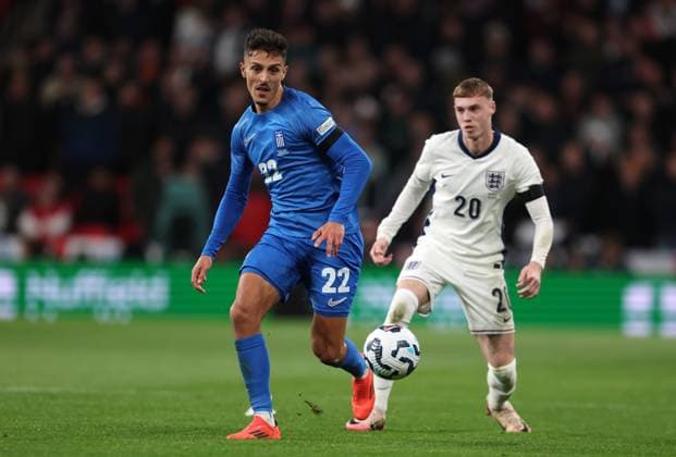 Dimitris Giannoulis of Greece England v Greece - UEFA Nations League - League B - Group 2. Football. Wembey Stadium, London. UK. 10 OCT 2024 Editorial use only  Copyright: xJASONPIX Shutterstockx 14774704gw