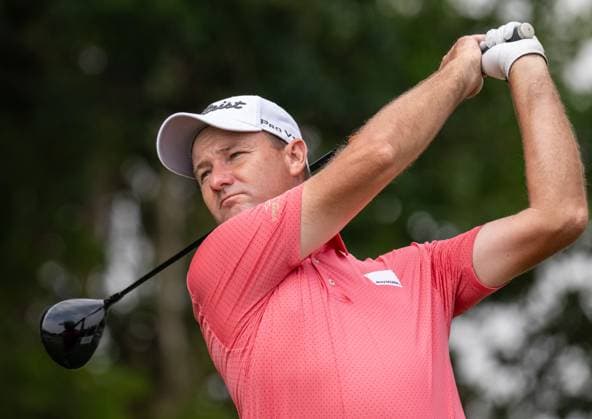 October 11, 2024, Macao, Macao Sar, China: Sam Brazen from Australia is in 5th position at the end of Round 2 of the Macao Open Golf 2024 at Macao Golf and Country Club, Macao, China, on 11 October 2024. Macao China - ZUMAr144 20241011_zap_r144_005 Copyright: xJaynexRussellx