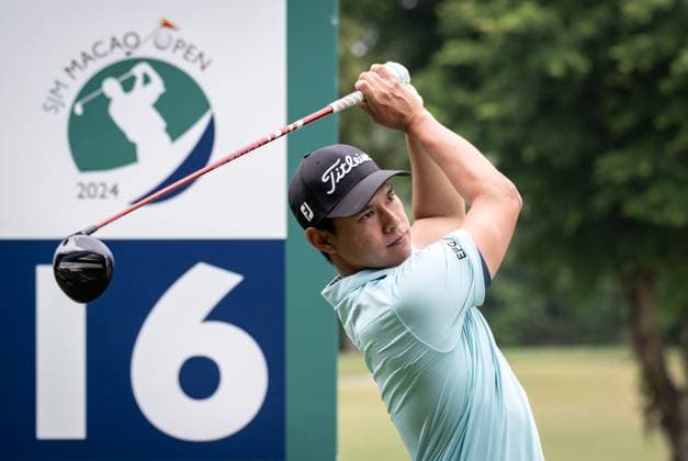 October 11, 2024, Macao, Macao Sar, China: Hong Kong Matthew Cheung in action during the Round 2 of the Macao Open Golf 2024 at Macao Golf and Country Club, Macao, China, on 11 October 2024. Macao China - ZUMAr144 20241011_zap_r144_025 Copyright: xJaynexRussellx