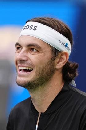 (241011) -- SHANGHAI, Oct. 11, 2024 -- Taylor Fritz reacts during the men s singles quarterfinal match between Taylor Fritz of the United States and David Goffin of Belgium at the ATP, Tennis Herren World Tour Shanghai Masters tennis tournament in Shanghai, east China, Oct. 11, 2024. ) (SP)CHINA-SHANGHAI-TENNIS-ATP TOUR-SHANGHAI MASTERS(CN) XuxYanan 