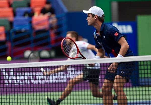 SHANGHAI, CHINA - OCTOBER 11: Wesley Koolhof of Netherlands and Nikola Mektic of Croatia compete in the Men s Doubles Semifinal match against Santiago Gonzalez of Mexico and Edouard Roger-Vasselin of France on day 12 of 2024 Shanghai Rolex Masters at Qi Zhong Tennis Centre on October 11, 2024 in Shanghai, China.  Copyright: xVCGx 111523201602
