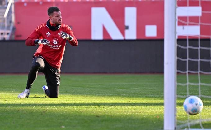 12 10 2024 Soccer season 2024 2025 Test match friendly match preparation match 1 FC Nuremberg FCN Club internal test match xwoxzix Christian Mathenia 26, 1 FC Nuremberg FCN sour dissatisfied