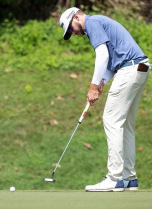 October 12, 2024, Macao, Macao Sar, China: USAÃ¢â‚¬â ¢s John Catlin during the 3rd Round of the Macao Open Golf 2024 at Macao Golf and Country Club, Macao, China, on 12 October 2024. Macao China - ZUMAr144 20241012_zap_r144_101 Copyright: xJaynexRussellx