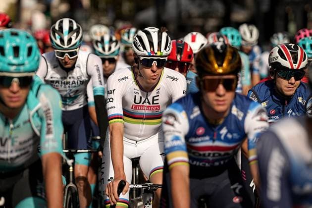 POGACAR Tadej and EVENEPOEL Remco during the 118th edition of the Il Lombardia a 255 km one day race from Bergano to Como on October 12, 2024, Italy.  Copyright: xMarcoxAlpozzi LaPressex