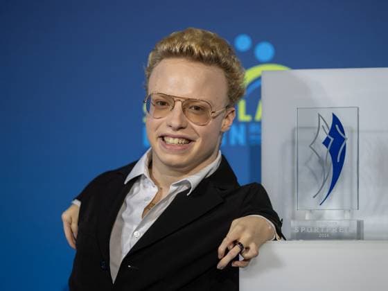 Josia TOPF, Para swimmer, at the event Bavarian Sports Award 2024 , 12 10 2024, in Munich, Germany, Source Copyright Credit Oryk HAIST xSPORTPREIS-BAYERNx
