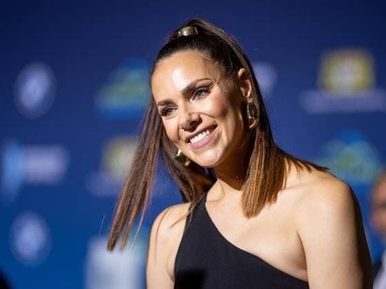 Esther SEDLACZEK, presenter and TV journalist, at the Bavarian Sports Award 2024 event, 12 10 2024, in Munich, Germany, Source Copyright Credit Oryk HAIST xSPORTPREIS-BAYERNx
