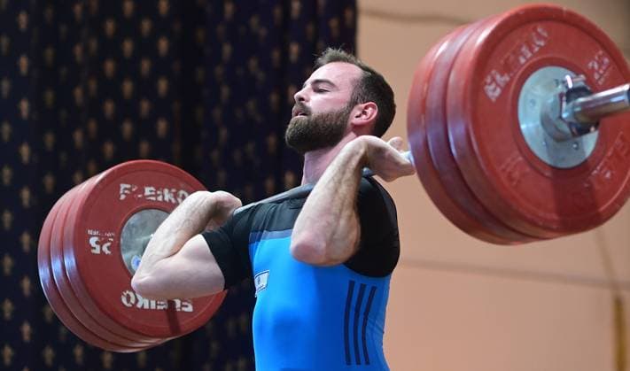 Kick-off 1 Bundesliga Weightlifting Kick-off season 2024 25 of the 1 Bundesliga of weightlifting Chemnitz won the home fight against SV Germania Obrigheim with 815 to 722 points In the photo Raphael Friedrich, Chemnitzer Athlenclub CAC Chemnitz Saxony Germany Chemnitz-CAC_Friedrich-1210-24 (3)